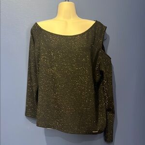 Michael Kors Elegant Black Glitter Women's Top